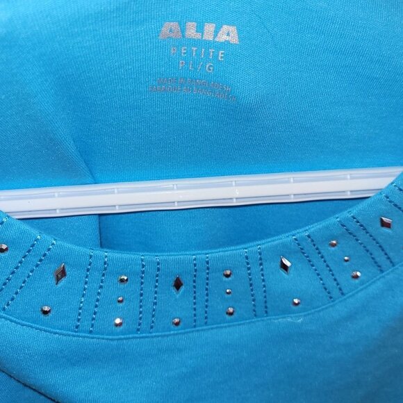 Women’s Alia Petite Short-Sleeve Spring/Summer Top (P L/G) Very Nice! - Picture 2 of 5